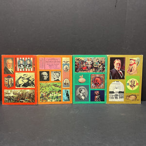 The American Heritage Book of the Presidents and Famous Americans Vol. 1-12 Box Set (Notable Person) (Vintage Collectible 1967) -hardcover educational