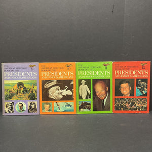 The American Heritage Book of the Presidents and Famous Americans Vol. 1-12 Box Set (Notable Person) (Vintage Collectible 1967) -hardcover educational