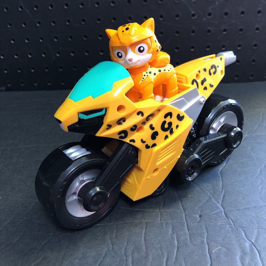 PAW Patrol , Cat Pack, Moto transformable de Wild Cat avec