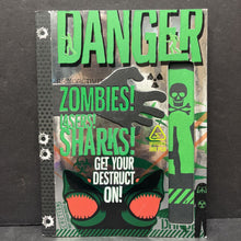 Load image into Gallery viewer, Danger: Zombies! Lasers! Sharks (Mickey &amp; Cheryl Gill) -paperback activity
