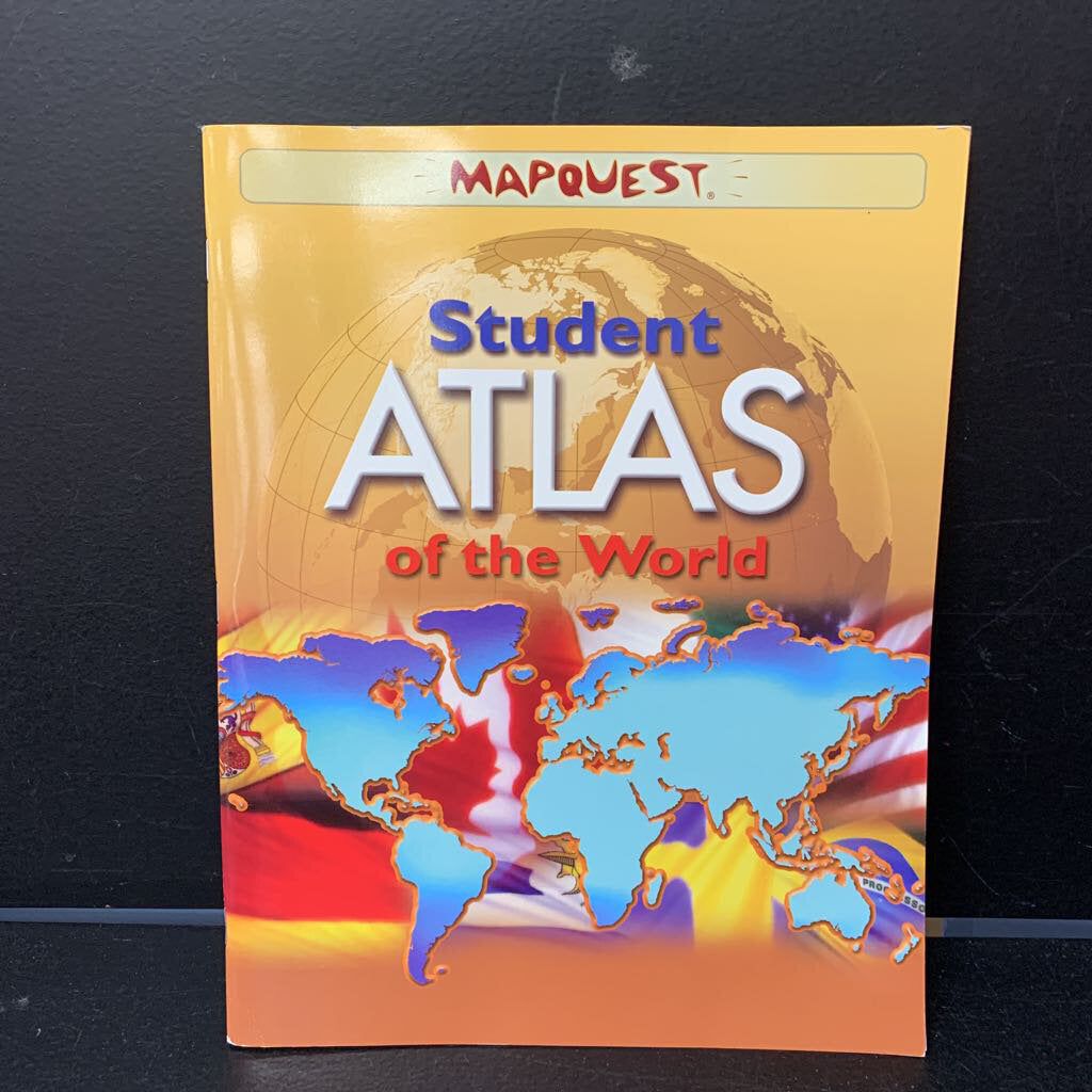 Student Atlas of the World (Mapquest) -paperback educational