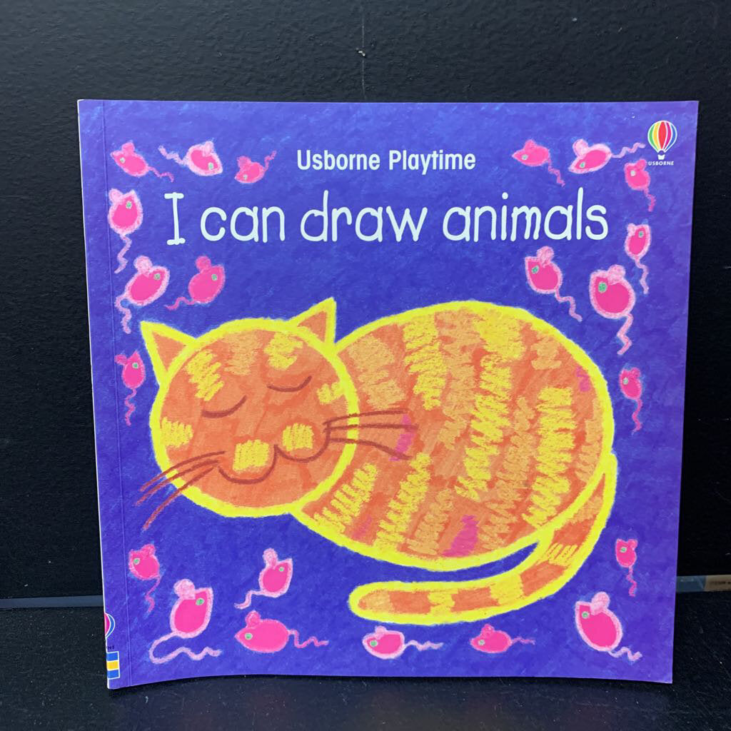 I Can Draw Animals (Usborne) -paperback activity