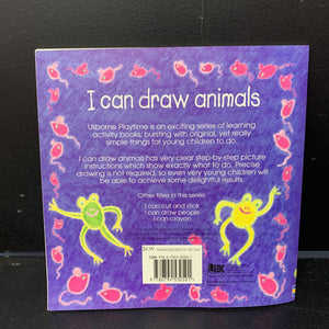 I Can Draw Animals (Usborne) -paperback activity