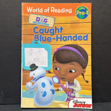 Load image into Gallery viewer, Caught Blue-Handed (Doc McStuffins) (Disney Junior) (World of Reading Level Pre-1) -character reader
