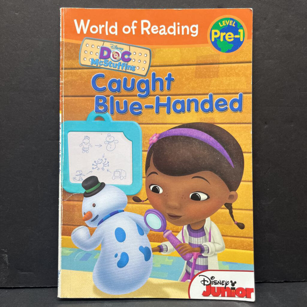 Caught Blue-Handed (Doc McStuffins) (Disney Junior) (World of Reading Level Pre-1) -character reader