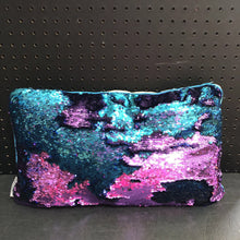 Load image into Gallery viewer, &quot;Mermaids Imagine&quot; Reverse Sequin Pillow (Mermaid Pillow Co.)
