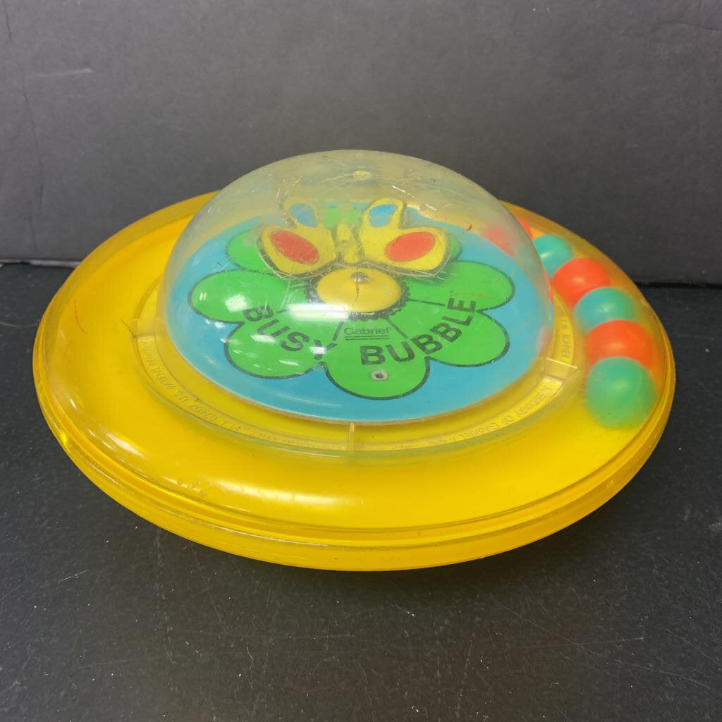 Busy Bubble Spinning Rattle Ball Toy 1975 Vintage Collectible