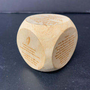 Wooden Prayer Cube (Holding Cross)