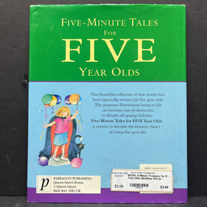 5 Minute Treasury for 5 Year-Olds (Bedtime Story) -hardcover