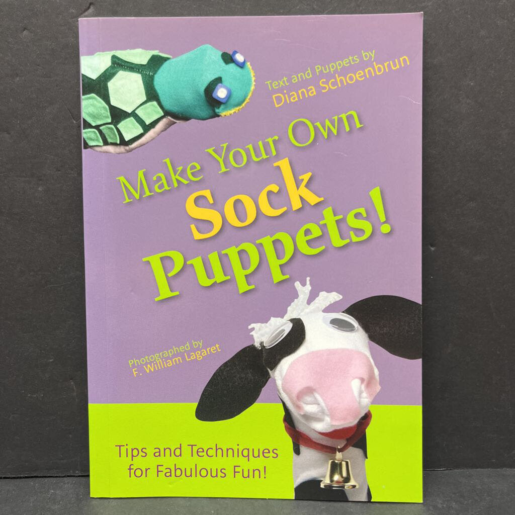 Make Your Own Sock Puppets (Diana Schoenbrun) -paperback activity