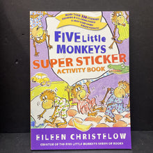 Load image into Gallery viewer, Five Little Monkeys Super Sticker Activity Book (Eileen Christelow) -paperback activity
