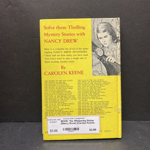 The Whispering Statue (Nancy Drew) (Carolyn Keene) -hardcover series (Vintage Collectible 1970)