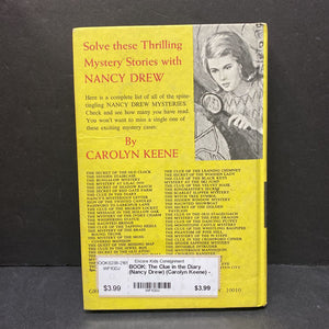 The Clue in the Diary (Nancy Drew) (Carolyn Keene) -hardcover series (Vintage Collectible Copyright 1962)