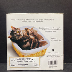 If Cats Could Talk (Michael P Fertig) -hardcover humor