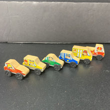 Load image into Gallery viewer, 6pk Wooden Cars &amp; Trucks
