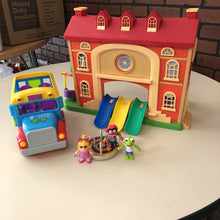 Load image into Gallery viewer, Babies School House &amp; Friendship School Bus w/Figures &amp; Accessories Battery Operated
