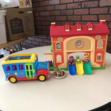 Load image into Gallery viewer, Babies School House &amp; Friendship School Bus w/Figures &amp; Accessories Battery Operated
