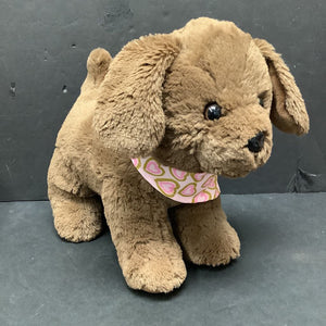 Dog w/Heart Bandana Plush