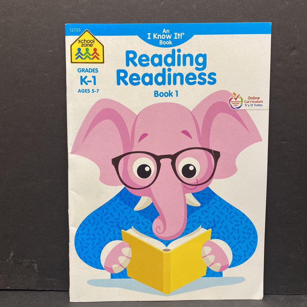 Reading Readiness (School Zone Grade K-1) -workbook