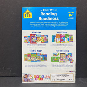 Reading Readiness (School Zone Grade K-1) -workbook