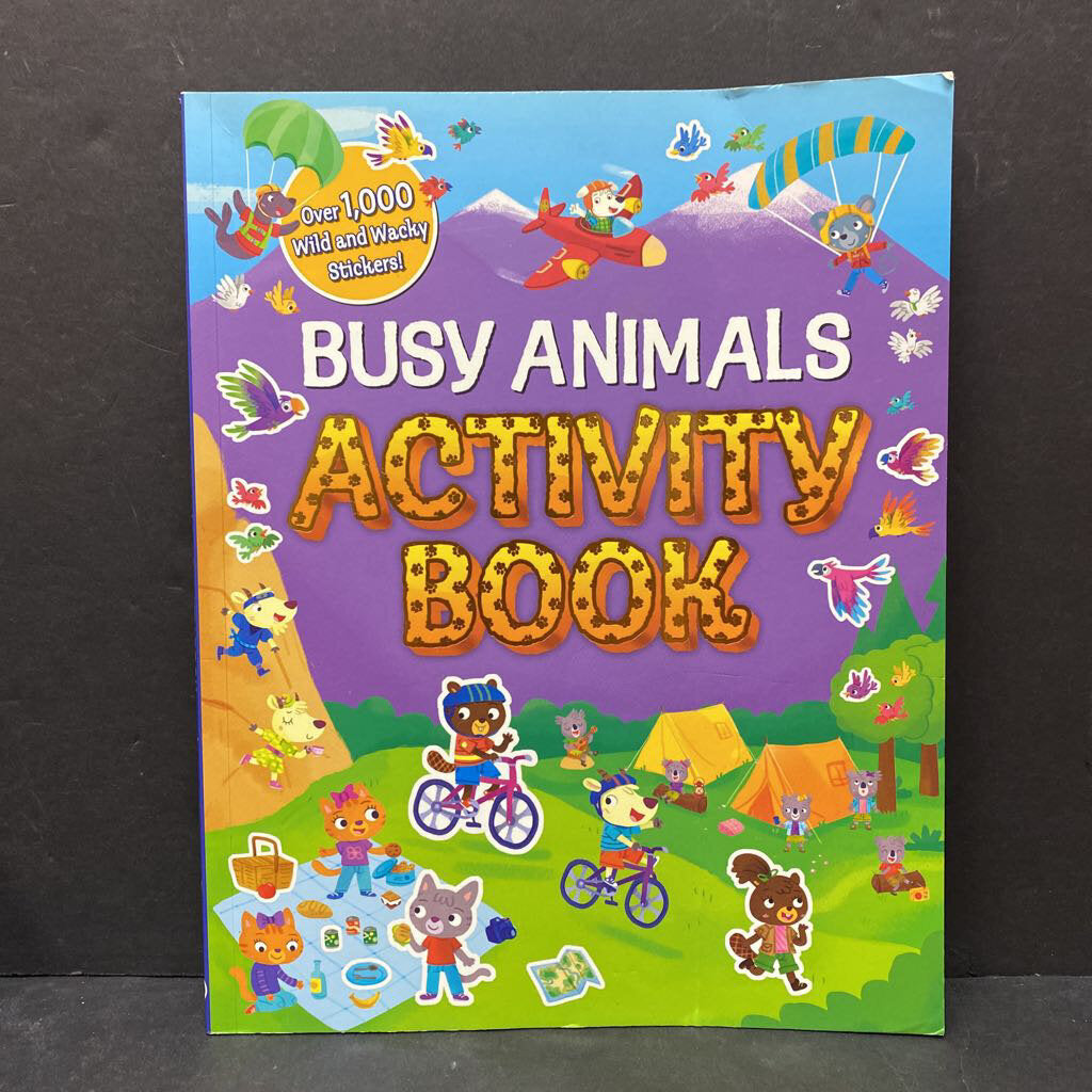 Busy Animals Activity Book -paperback activity