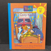 Load image into Gallery viewer, Cozy Beds (Pooh &amp; Friends) (Disney&#39;s Out &amp; About with Pooh, a Grow and Learn Library, Vol. 12) (Vintage Collectible 1996) (Ronald Kidd) -hardcover character
