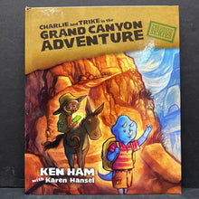 Load image into Gallery viewer, Charlie and Trike in the Grand Canyon Adventure (The Green Notebook Series) (Ken Ham) -hardcover educational religion
