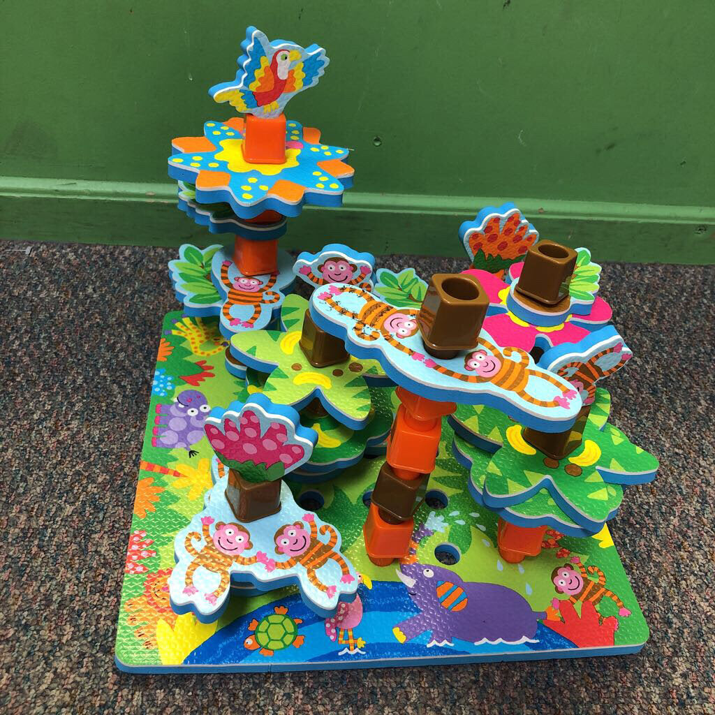 Peg & Layer Jungle Foam Puzzle