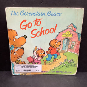 The Berenstain Bears Go To School (Stan & Jan Berenstain) -paperback character