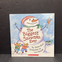 Load image into Gallery viewer, The Biggest Snowman Ever (Steven Kroll) -paperback
