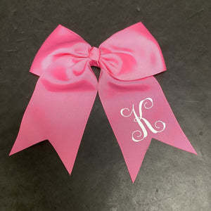 "K" Monogrammed Hairbow Clip