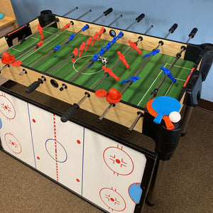 3-in-1 Games Table w/ Accessories