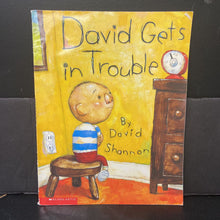 Load image into Gallery viewer, David Gets in Trouble (David Shannon) -paperback character
