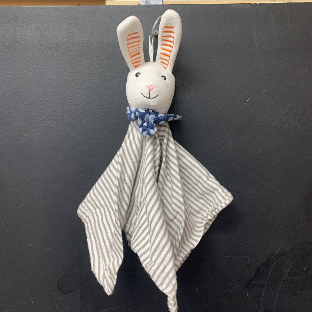 Striped Bunny Security Blanket