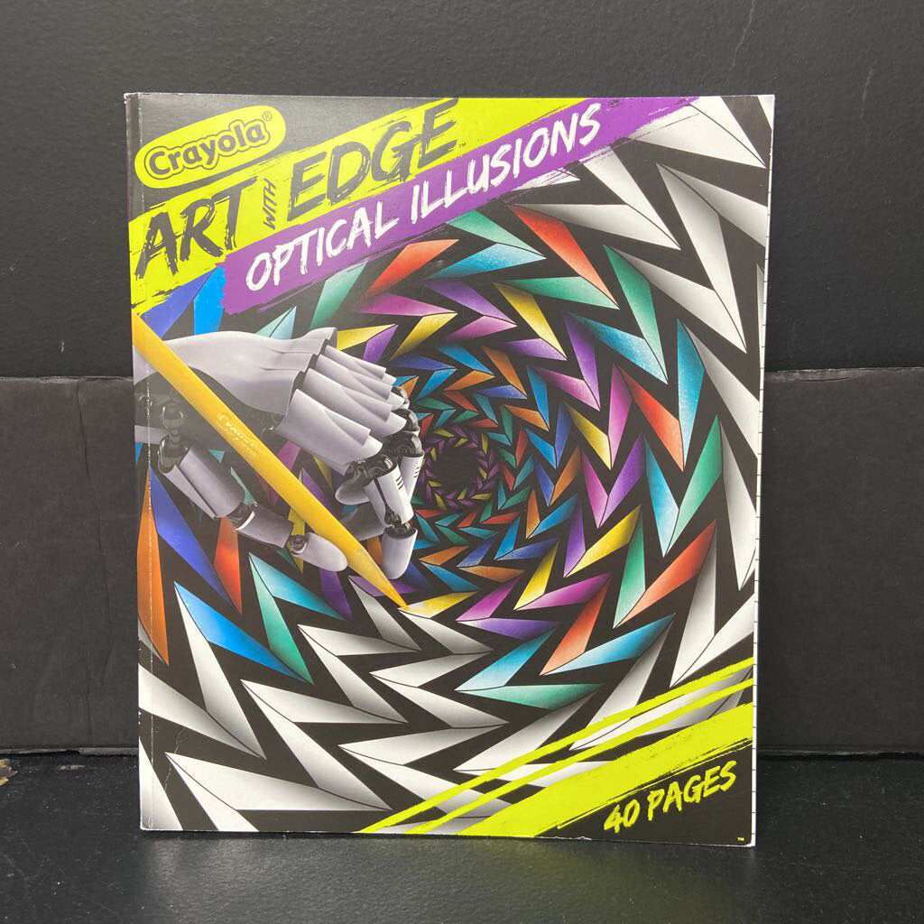 Art with Edge Optical Illusions (Crayola) -paperback activity