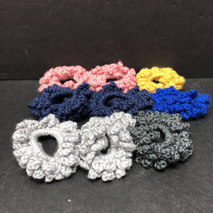 9pk Knitted Hair Scrunchies