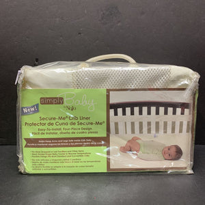 4pc Breathable Bumper Crib Liner