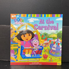 Load image into Gallery viewer, Dora the Explorer at the Carnival (Leslie Valdes) -paperback character
