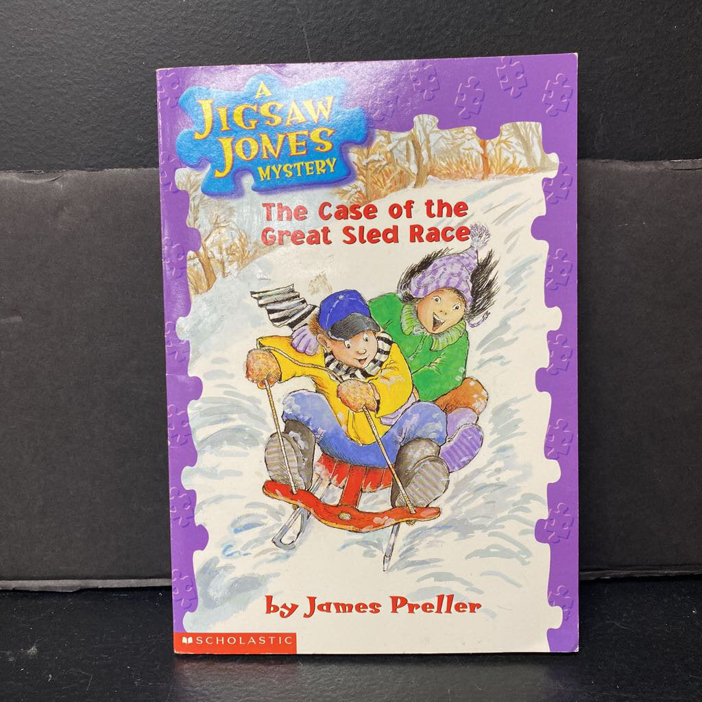 The Case of the Great Sled Race (A Jigsaw Jones Mystery) (James Preller) -paperback series