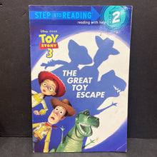 Load image into Gallery viewer, The Great Toy Escape (Toy Story 3) (Step Into Reading Level 2) (Disney) -character reader
