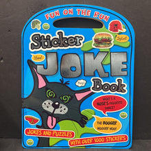 Load image into Gallery viewer, Fun On The Run Sticker Joke Book -paperback activity humor
