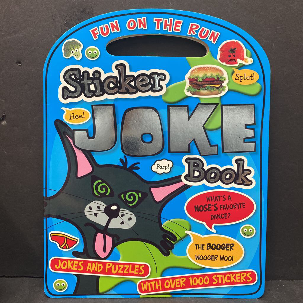 Fun On The Run Sticker Joke Book -paperback activity humor