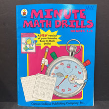 Load image into Gallery viewer, Minute Math Drills Grades 1-3 -workbook
