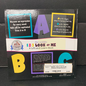 A-B-C Look At Me (Roberta Grobel Intrater) -hardcover