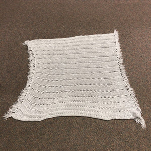 Crochet Fringe Nursery Blanket