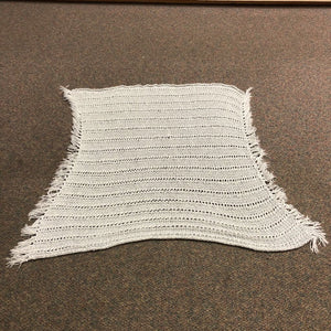Crochet Fringe Nursery Blanket