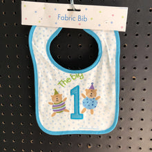 Load image into Gallery viewer, &quot;The big 1&quot; First Birthday Bib (NEW) (Glitterwrap)
