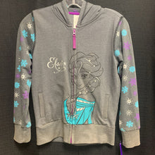 Load image into Gallery viewer, Disney Elsa hooded zip sweatshirt
