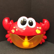 Load image into Gallery viewer, Crab Bubble Blower Musical Bath Toy Battery Operated

