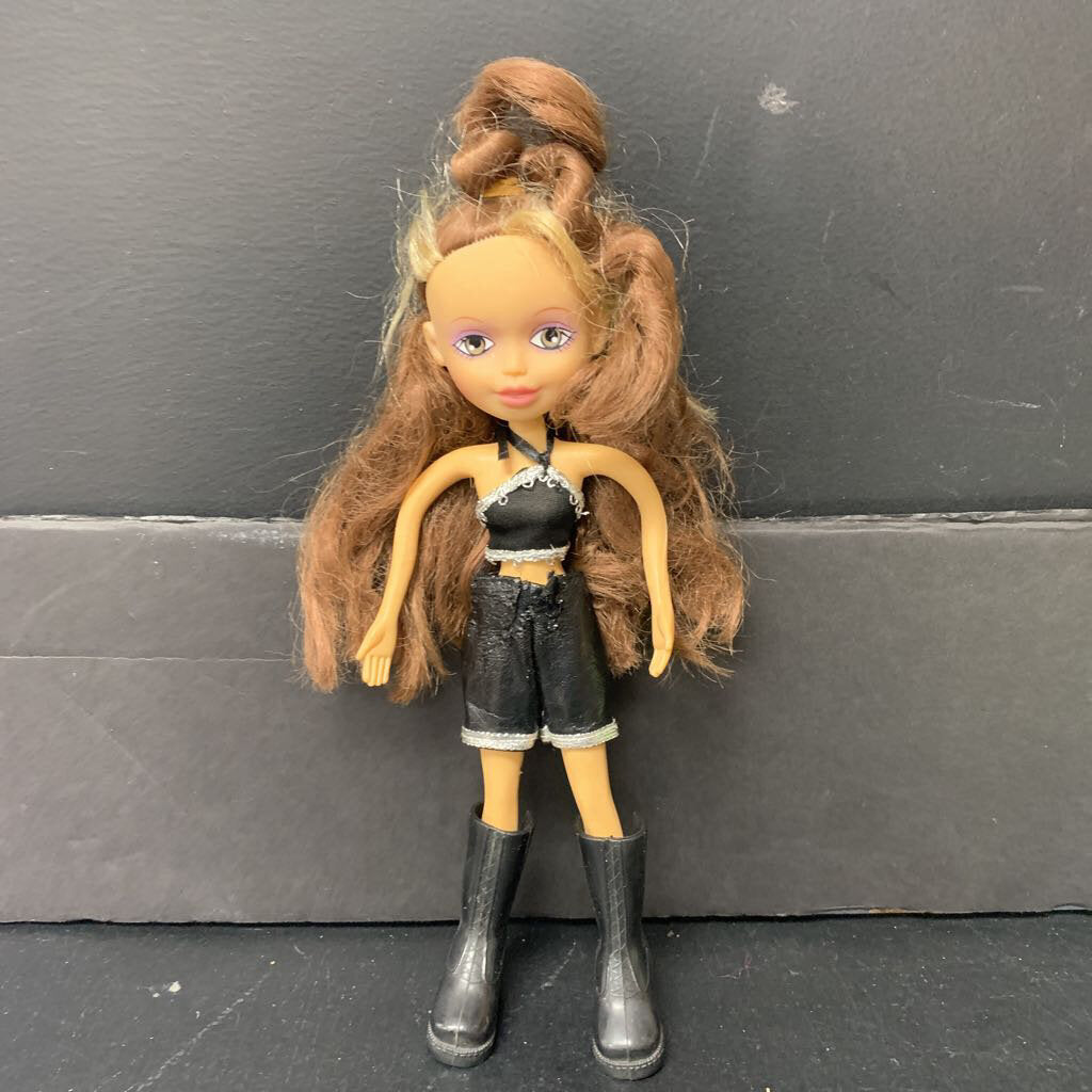 Posable Doll in Sparkly Top & Shorts